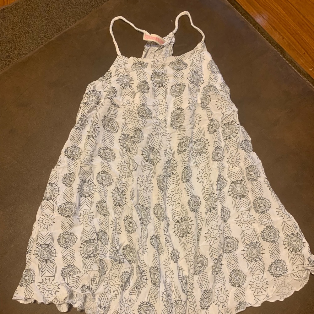 Printed asymmetrical dress